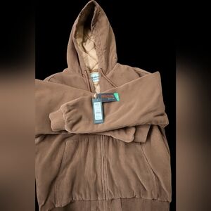 Alpine Design Brown Courdroy Jacket Waffle Lining!